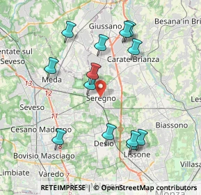 Mappa , 20831 Seregno MB, Italia (3.92923)