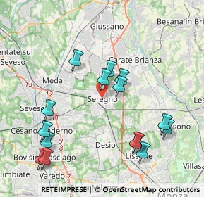 Mappa , 20831 Seregno MB, Italia (4.30333)