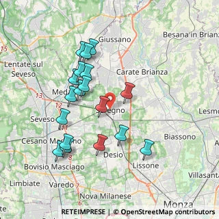 Mappa , 20831 Seregno MB, Italia (3.58889)