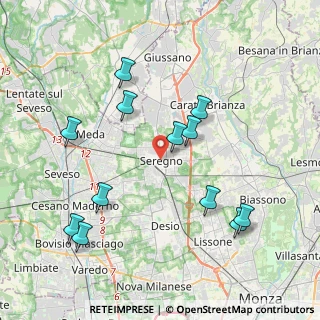 Mappa , 20831 Seregno MB, Italia (4.20167)