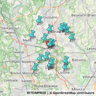 Mappa , 20831 Seregno MB, Italia (3.10263)
