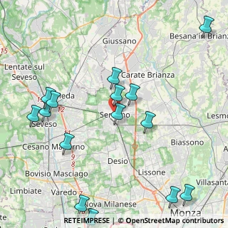 Mappa , 20831 Seregno MB, Italia (5.41188)