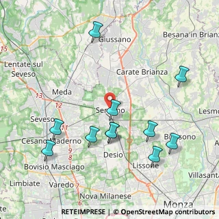 Mappa , 20831 Seregno MB, Italia (4.33545)