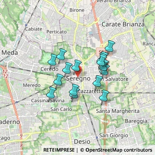 Mappa , 20831 Seregno MB, Italia (1.35938)