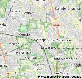 Mappa 20831 Seregno MB, Italia (2.2995)