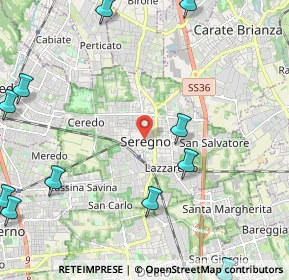 Mappa , 20831 Seregno MB, Italia (3.14545)