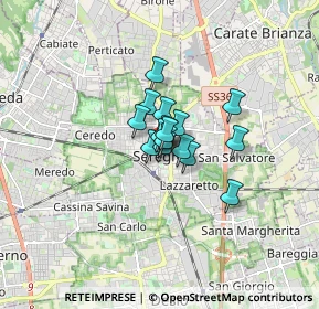 Mappa , 20831 Seregno MB, Italia (0.75188)