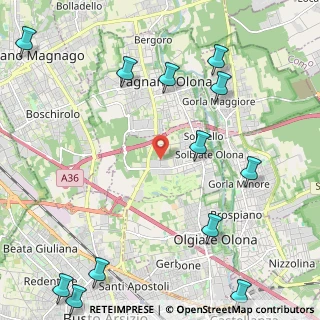 Mappa Via Venezia, 21058 Solbiate Olona VA, Italia (3.09417)