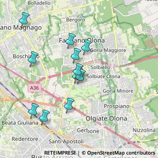 Mappa Via Venezia, 21058 Solbiate Olona VA, Italia (1.83636)
