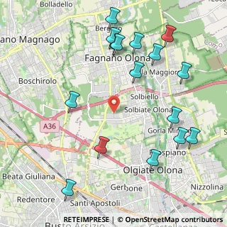 Mappa Via Venezia, 21058 Solbiate Olona VA, Italia (2.47625)