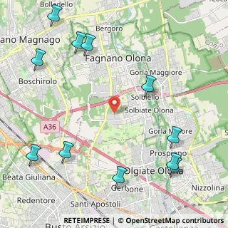 Mappa Via Venezia, 21058 Solbiate Olona VA, Italia (2.89909)