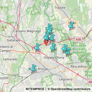 Mappa Via Venezia, 21058 Solbiate Olona VA, Italia (2.68727)
