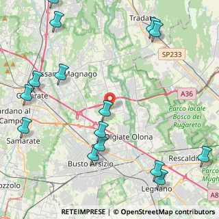 Mappa Via Venezia, 21058 Solbiate Olona VA, Italia (5.89667)