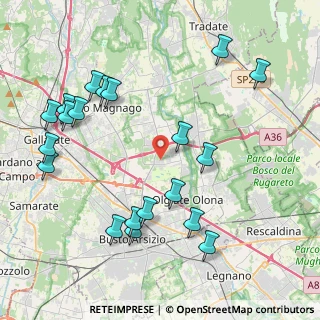 Mappa Via Venezia, 21058 Solbiate Olona VA, Italia (4.7535)