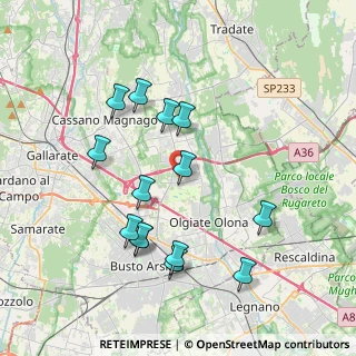 Mappa Via Venezia, 21058 Solbiate Olona VA, Italia (3.76929)