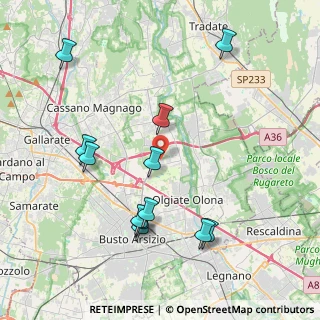 Mappa Via Venezia, 21058 Solbiate Olona VA, Italia (4.31833)