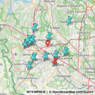 Mappa Via Venezia, 21058 Solbiate Olona VA, Italia (7.11143)