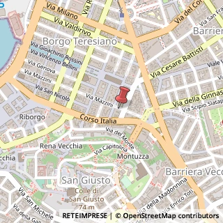 Mappa Via Mazzini, 43D, 34121 Trieste, Trieste (Friuli-Venezia Giulia)