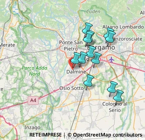 Mappa Via G. Segantini, 24044 Dalmine BG, Italia (6.15917)