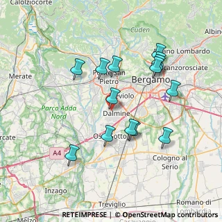 Mappa Via Giovanni Segantini, 24044 Dalmine BG, Italia (7.08786)