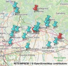 Mappa Via G. Segantini, 24044 Dalmine BG, Italia (15.811)