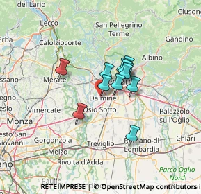 Mappa Via G. Segantini, 24044 Dalmine BG, Italia (8.41667)