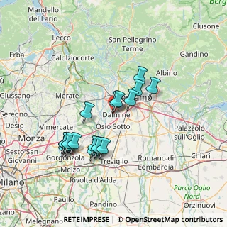 Mappa Via Giovanni Segantini, 24044 Dalmine BG, Italia (13.09722)