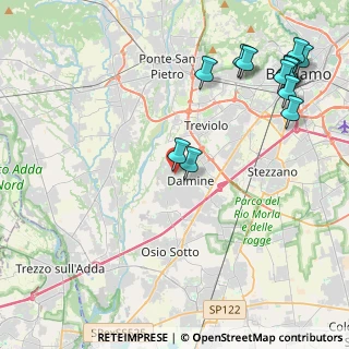 Mappa Via Giovanni Segantini, 24044 Dalmine BG, Italia (5.38923)
