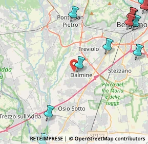 Mappa Via G. Segantini, 24044 Dalmine BG, Italia (7.26882)