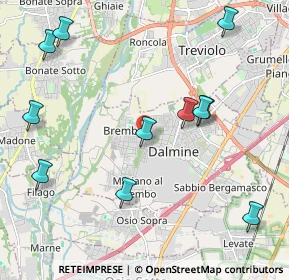 Mappa Via G. Segantini, 24044 Dalmine BG, Italia (2.40455)