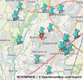 Mappa Via G. Segantini, 24044 Dalmine BG, Italia (2.4565)