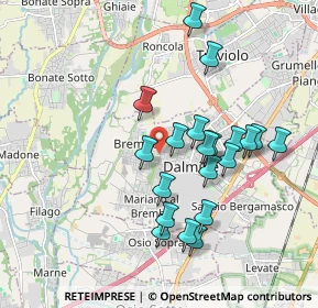 Mappa Via G. Segantini, 24044 Dalmine BG, Italia (1.735)