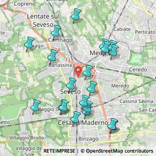 Mappa Corso Federico Borromeo, 20822 Seveso MB, Italia (2.219)