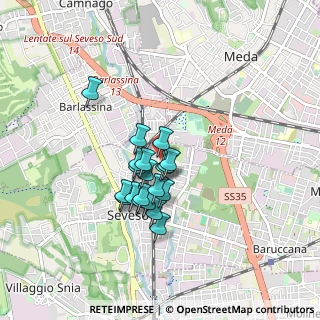 Mappa Corso Federico Borromeo, 20822 Seveso MB, Italia (0.625)