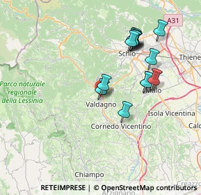 Mappa Via 36078 vi, 36078 Valdagno VI, Italia (6.99)
