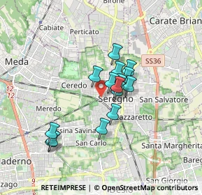 Mappa Via Fratelli Sabatelli, 20831 Seregno MB, Italia (1.24133)