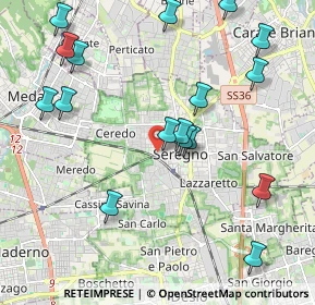 Mappa Via Fratelli Sabatelli, 20831 Seregno MB, Italia (2.33471)