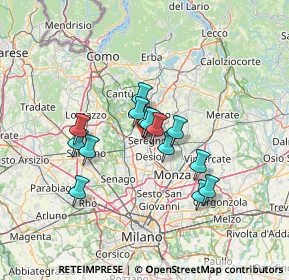 Mappa Via Fratelli Sabatelli, 20831 Seregno MB, Italia (10.11429)