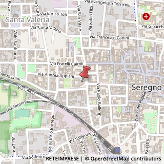 Mappa Via San Carlo, 61, 20831 Seregno, Monza e Brianza (Lombardia)