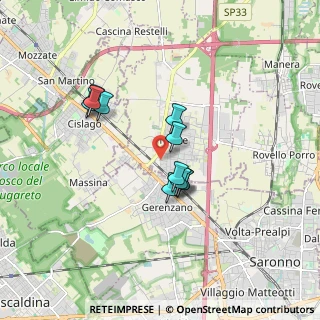 Mappa Via Bernardino Luini, 22078 Turate CO, Italia (1.37727)