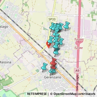 Mappa Via Bernardino Luini, 22078 Turate CO, Italia (0.6825)