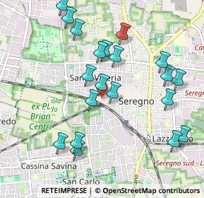 Mappa Via Andrea Appiani, 20831 Seregno MB, Italia (1.034)