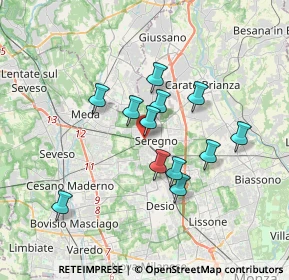 Mappa Via Andrea Appiani, 20831 Seregno MB, Italia (2.89)