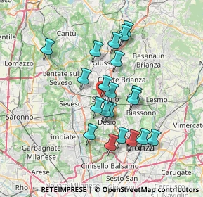 Mappa Via Andrea Appiani, 20831 Seregno MB, Italia (6.215)