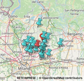 Mappa Via Sede Legale, 20865 Usmate Velate MB, Italia (10.058)