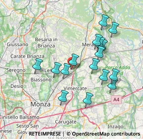 Mappa Via Sede Legale, 20865 Usmate Velate MB, Italia (6.91188)