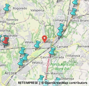 Mappa Via Sede Legale, 20865 Usmate Velate MB, Italia (3.1525)