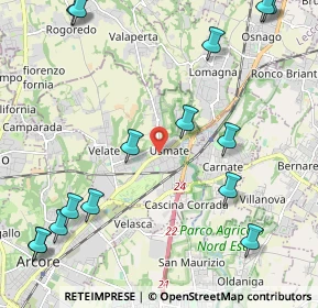Mappa Via Sede Legale, 20865 Usmate Velate MB, Italia (2.87733)