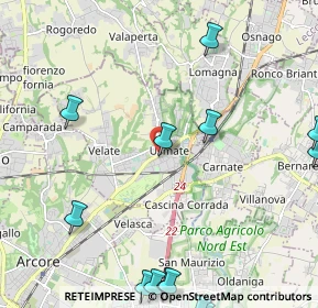 Mappa Via Sede Legale, 20865 Usmate Velate MB, Italia (3.07769)