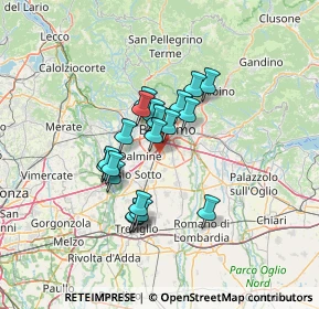 Mappa 24040 Stezzano BG, Italia (9.9905)